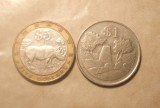 Zimbabwe: 5 Dolari (1997 &amp; 2001) - Moneda Strană