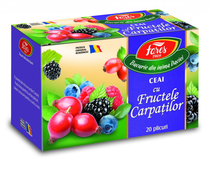 Ceai fructele carpatilor (multifructe) 20dz fares