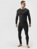 Lenjerie termoactivă fără cusături (colanți) pentru bărbați - neagră, 4F Sportswear