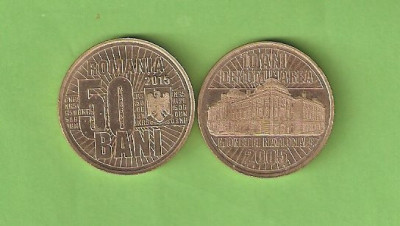 ROMANIA 50 BANI / 2015 - ANIVERSARA . UNC. foto