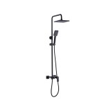 SET DUS CU BATERIE MONOCOMANDA NEGRU MAT LOFT VALVEX 2456330