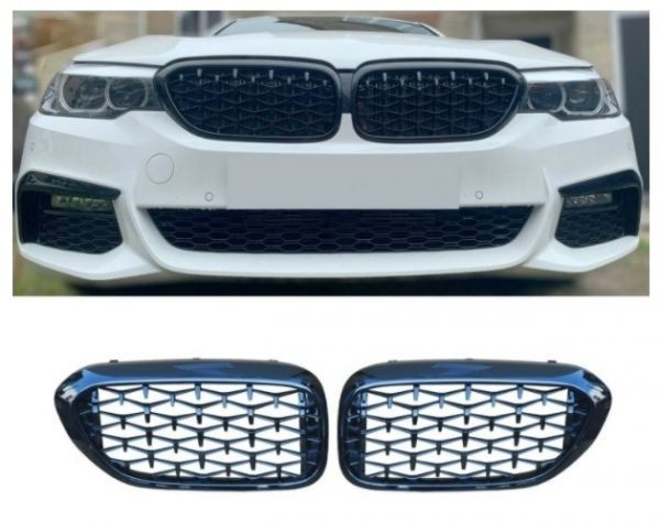 Grile frontale Rinichi pentru BMW G30 G31 G38 2017-2020 diamond Style Nergu