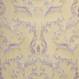 Cumpara ieftin Tapet textil, cu frunze, crem, mov, Zambaiti, 20031