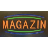 Reclama Luminoasa Panou tip Neon LED Interior mesaj MAGAZIN 50x25cm KNH