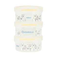 Set 3 boluri ermetice pentru pastrarea hranei Maxi, 300ml, 1 bucata, Badabulle
