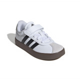 &Icirc;ncălțăminte Educație fizică ADIDAS VL COURT Alb-Negru-Gri Copii