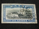 Timbru Grecia 1913 &ndash; Eliberarea orașului Souda, Creta, perfin, ștampilat -A62
