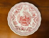 PLATOU/ FARFURIE- DECORATA CU SCENA DE VANATOARE- N.F. SWISS LANDSCAPE- MADE IN ITALY L26,5cm
