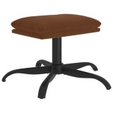 Cumpara ieftin Taburet, maro, 60x60x36 cm, microfibra