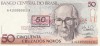 Bancnota Brazilia 50 Cruzeiros pe 50 Cruzados Novos (1990) - P223 UNC