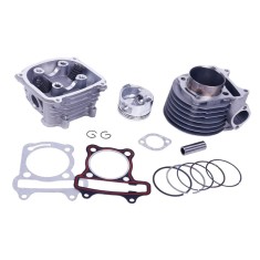 Kit Cilindru Set Motor + Chiuloasa Scuter Chinezesc Gy6 4T 125cc - 52.5mm