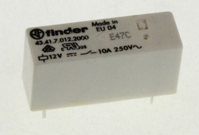 12VDC 10A-250VAC RELEU 43.41.7.012.2000 FINDER foto