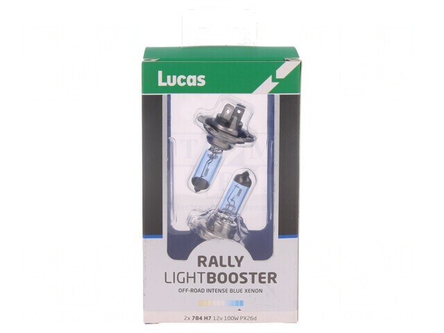 Becuri auto PX26d albastru &icirc;nchis 12V 100W set 2 bucăți