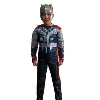 Costum Thor, Halloween, Carnaval, 5-7 ani, 110-120 cm foto