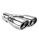 Ornament toba esapament cromat din otel inoxidabil rezistent la acizi MT010 AMiO, montaj cu cleme sau prin sudare, diametru montaj 38-48 mm