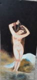 Tablou nud, semnat Cimpoesu., Ulei, Realism