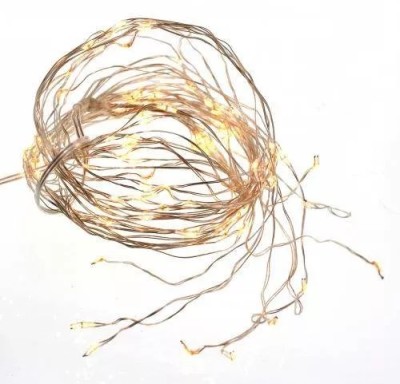 Ghirlanda luminoasa pe baterii 3xAA 10x10 microLED 100 LED-uri albe cu luminozitate ridicata lumina calda WELL foto