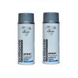 Cumpara ieftin Pachet 2 x Vopsea Spray Brilliante Gri Argintiu uscare rapida RAL 7001 400 ml