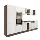 Mobilier Bucatarie Modular Leziter Yorki 340 Stejar, 300cm, Configuratie Cuptor/Microunde, Fara Blat