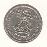 Marea Britanie 1 Shilling 1936 George V, Argint Ag500, LM1.40, Europa