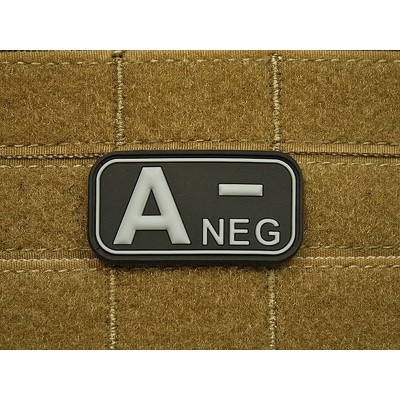 Patch Bloodtype A NEG cauciuc, SWAT JTG foto