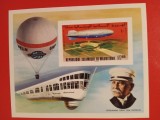 MAURITANIA, ZEPPELINE - COLIȚĂ MNH IMPERF.