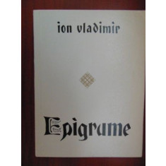 Epigrame-Ion Vladimir