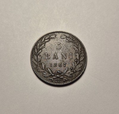 5 bani 1867 Watt foto