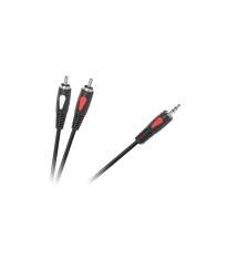 Cablu Jack 3.5 mm la 2x RCA 3m Eco-Line Cabletech foto
