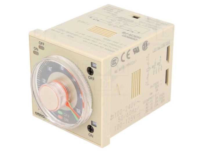 Timer analogic DPDT 100-240VAC 8-PIN