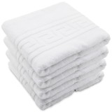 Set 4 Prosoape , Hoteliere, Pufoase, 50cm x90cm, 4 Piese, 100% Bumbac de lux, Densitate 550g/mp, Dur