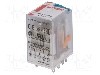 Releu electromagnetic, 24V DC, 6A, 4PDT, serie R4N, RELPOL - R4N-2014-23-1024-WT foto