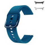 Curea din silicon compatibila cu Samsung Galaxy Watch Ultra2, Telescoape QR, 22mm, Aqua Green