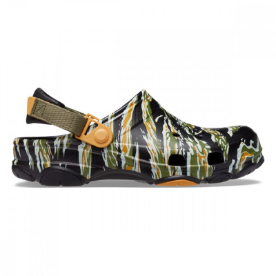 Saboti Crocs Classic All Terrain Camo Clog Negru - Black/Multi foto