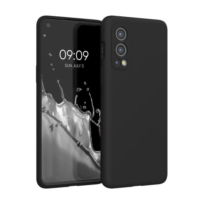 Husa Kwmobile pentru OnePlus Nord 2 5G, Negru, Silicon, KWM000013UZ038C