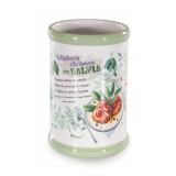 Cumpara ieftin Borcan decorativ, depozitare ceramica &Oslash; 8 cm x 12,5 H