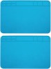 Covorașe Silicon Reparatii 30x20cm, Albastre - Set 2 Bucăți, Antiderapant, Izolator Termic