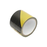 Banda de delimitare si semnalizare galben-negru 75 mm x 50 m