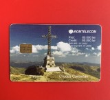 Cartela telefonică de colecție-Crucea Caraiman-Valea Rea-Fagaras