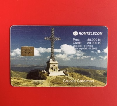 Cartela telefonică de colecție-Crucea Caraiman-Valea Rea-Fagaras foto