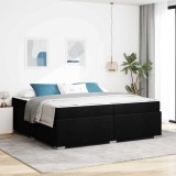 Cumpara ieftin Cadru de pat Negru 200 x 200 cm țesătură