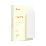 Tigara electronica, Ripple+, HAPPY, Ananas, fara nicotina, 1000 pufuri