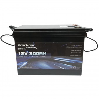 Baterie Li-ion LiFePO4 12.8V, 300Ah (deep cycle) cu BMS, LCD display si protectie temperatura Breckner Germany foto