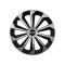 Set 4 Capace Roti 14 inchi (R14) Fame Gri-Negru, Compatibile Cu Daewoo