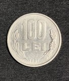 Moneda 100 lei 1991 varianta 9 drept