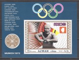 AJMAN 1969 SPORT CAMPIONI LA BOX ( colita nedantelata) MNH, Nestampilat