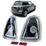 Lumini spate LED cu sticla clara si neagra, potrivite pentru Mini One Cooper R56 2006-2010 Performance AutoTuning