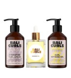 Cumpara ieftin Set &icirc;ngrijire păr creț Bali Curls, gel pentru definirea buclelor 150 ml, cremă hidratantă pentru bucle 150 ml și ulei Bonding 30 ml, pentru bucl