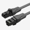 Patch Cord UTP Vention, Cat. 6, 1m, flat cable, conductor cupru - aluminiu, viteza max transfer 1 Gbps, invelis PVC, negru, &quot;IBABF&quot; (timbru verde 0.18