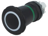 Comutator de siguranță ABB 22mm, 2 poziții, negru, fără IP66
